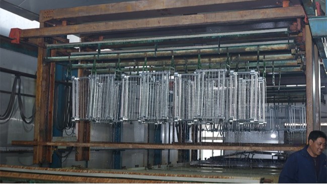 鍍鋅-倉儲(chǔ)籠表面處理