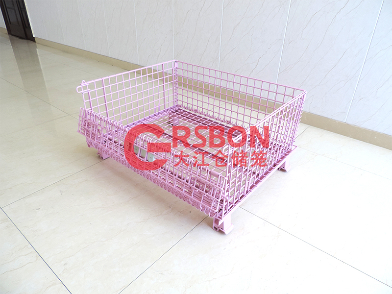 噴塑倉儲籠-粉色3