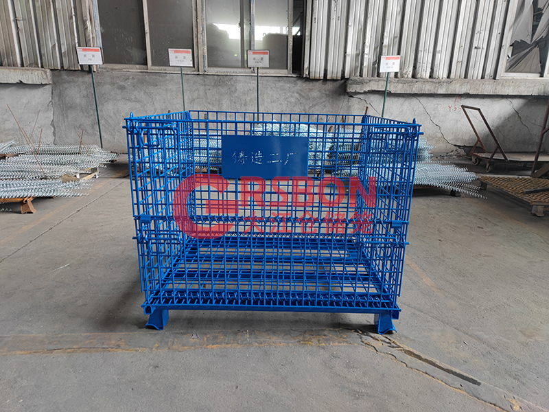 倉儲籠噴塑-銘牌logo鏤空-大江倉儲籠