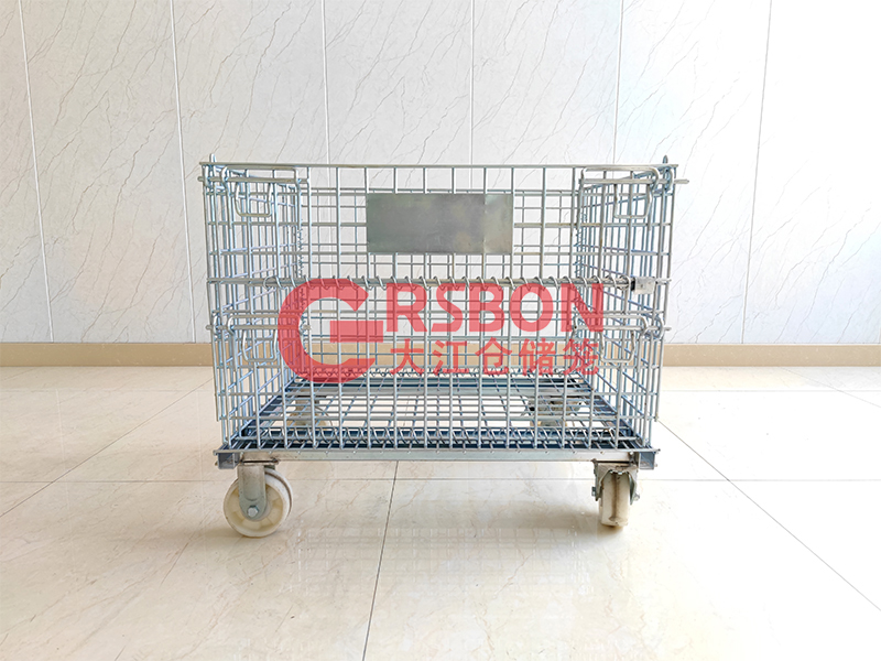 無腳帶輪倉儲籠-尼龍腳輪