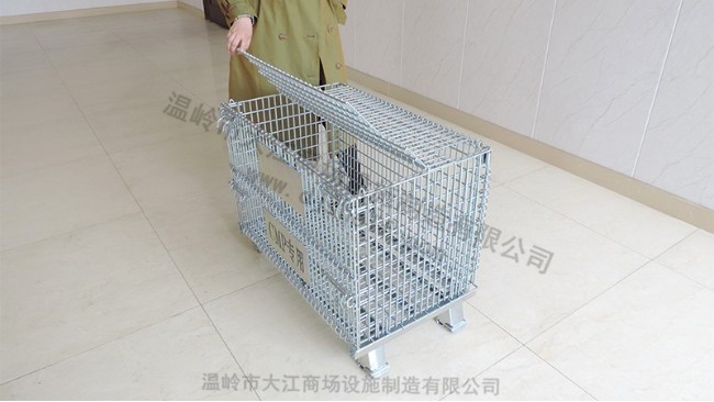 ?加蓋倉儲籠：倉儲籠定制可折疊蓋子倉儲籠-大江倉儲籠