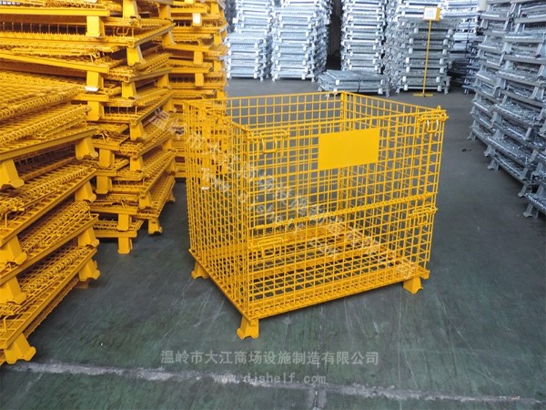 <i style='color:red'>噴塑</i>倉儲籠_黃色