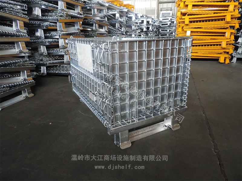 角鐵焊鐵板倉儲籠-3