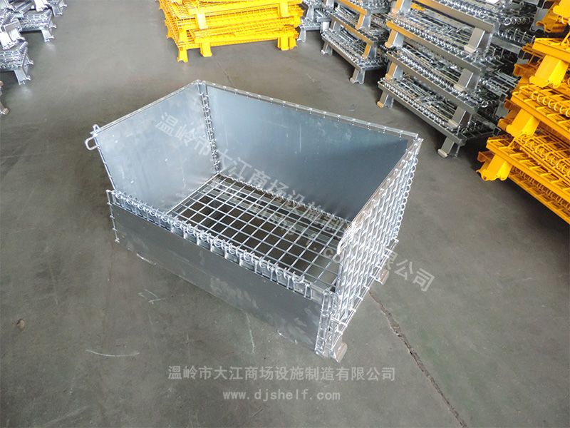 角鐵焊鐵板倉儲籠-7