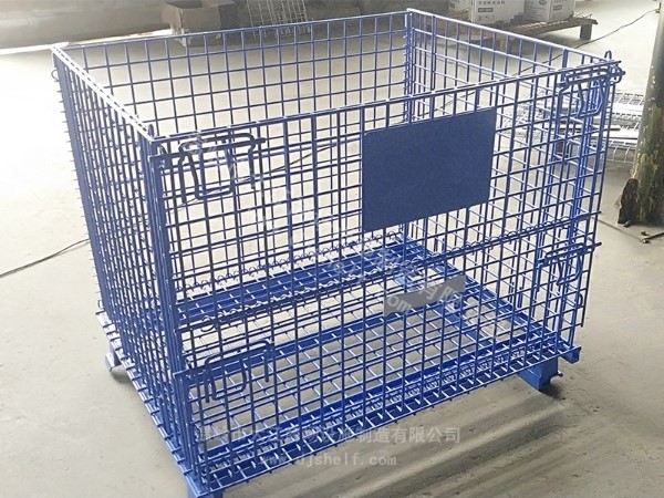 角鐵<i style='color:red'>噴塑</i>倉儲籠_藍色