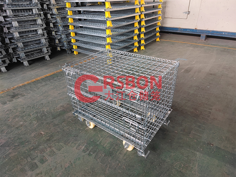 帶輪倉儲(chǔ)籠加蓋網(wǎng)-大江倉儲(chǔ)籠