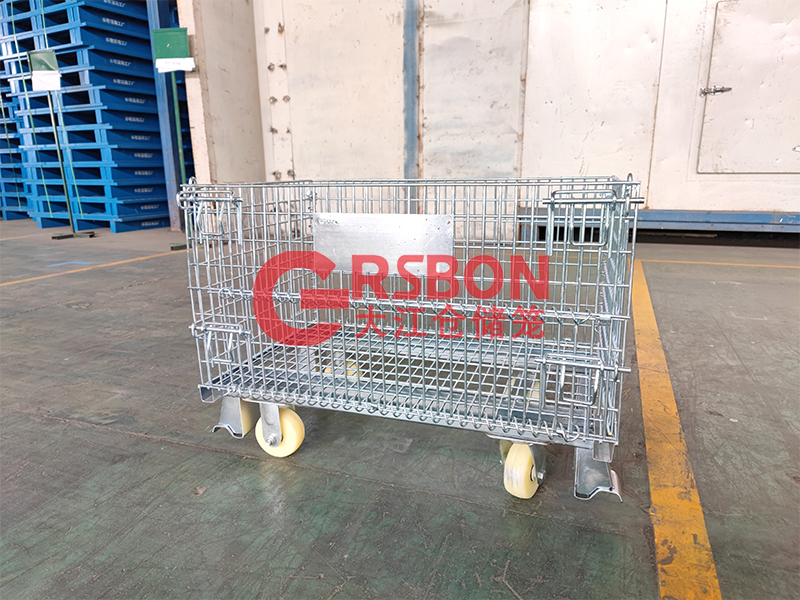 【25*50】小鐵框倉儲(chǔ)籠帶輪子-大江倉儲(chǔ)籠