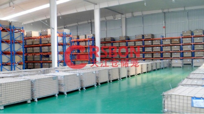 江蘇有哪些廠家生產(chǎn)可折疊倉儲籠周轉(zhuǎn)箱？-大江倉儲籠