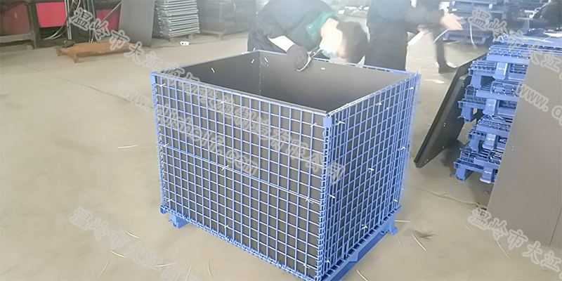 中空板噴塑角鐵倉(cāng)儲(chǔ)籠
